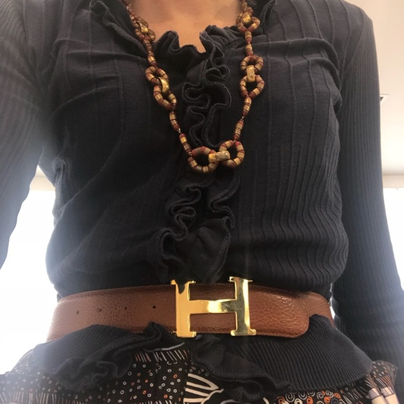 Dramatic Vintage 1940’s Carnelian Necklace - Picture 2 of 6